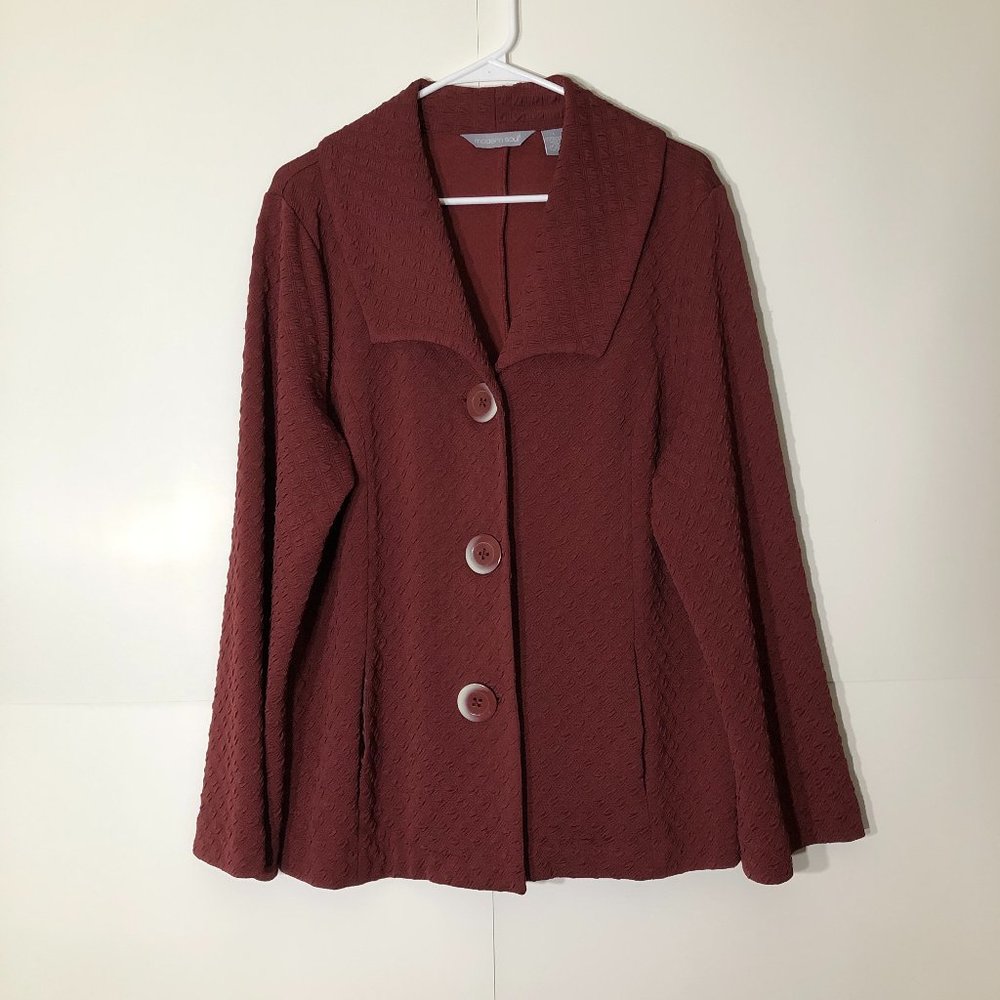 2/$15 Modern Soul Lightweight Burgundy Jacket